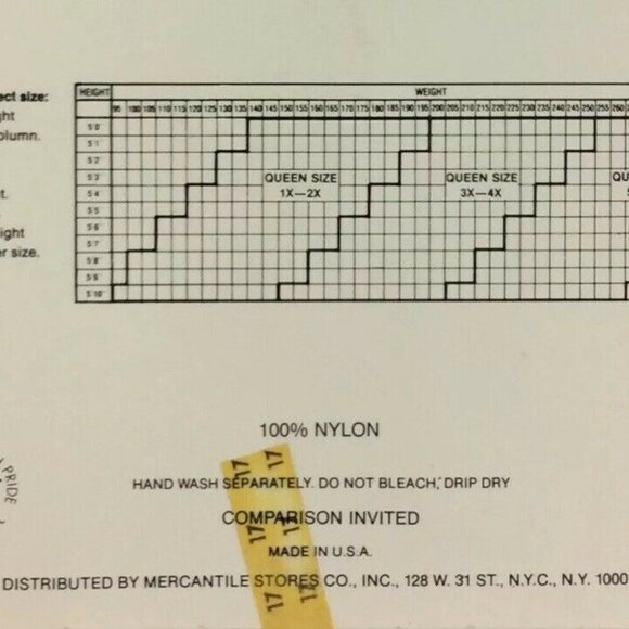 Merville Supreme Pantyhose 1X-2X Pecan Brown Sheer Sandalfoot Vtg 80s - Picture 3 of 3